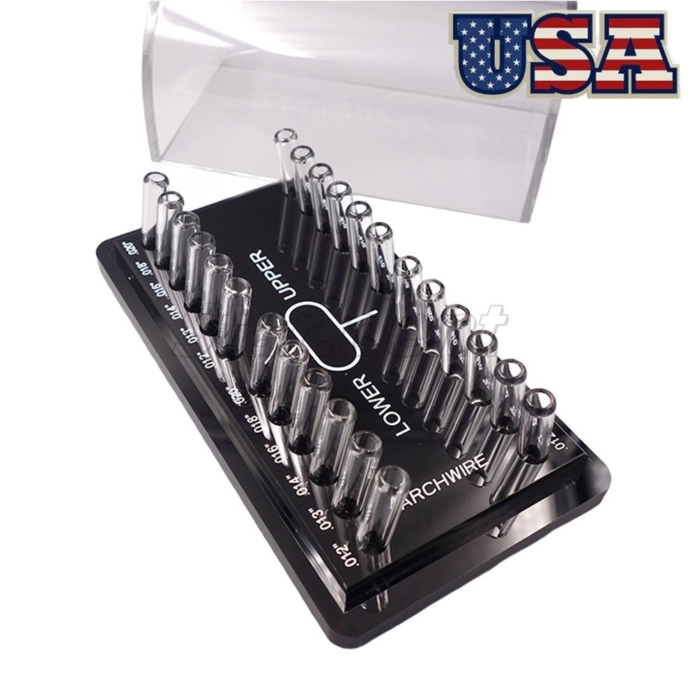 Dental Ortho Round/Rectangular Arch Wire Case Dispenser Acrylic Organizer Holder
