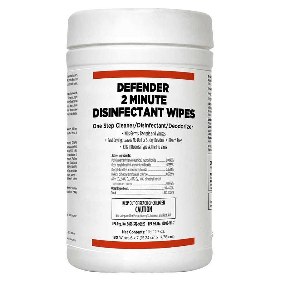 Disinfectant Wipes 2 Minute Disinfectant Wipes 180 ct. Pack of 6 Kills Bird Flu