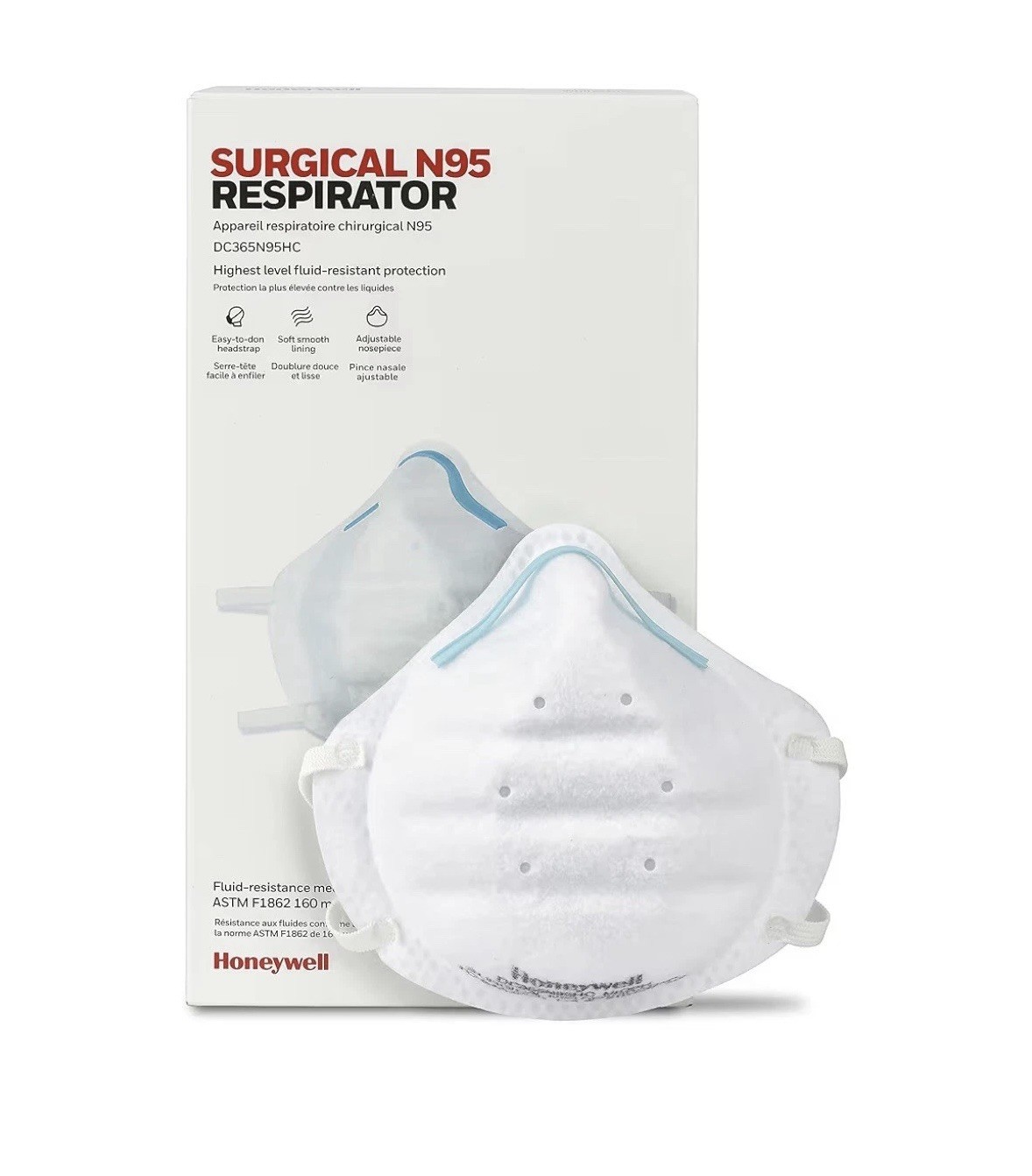 Honeywell Surgical N95 Mask Respirator 1 box Of 20 masks