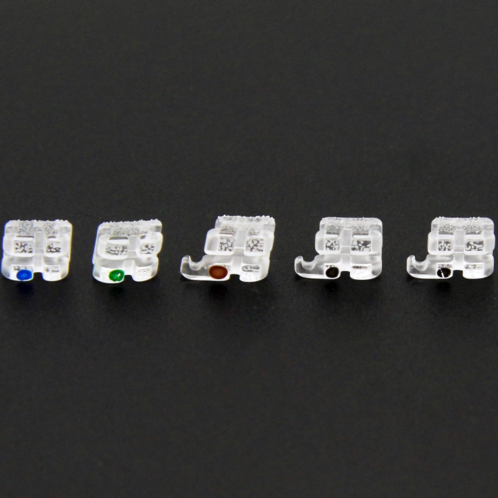 STAR ABSOLUTE Orthodontic Sapphire Brackets Clear Monocystalline Braces Roth MBT