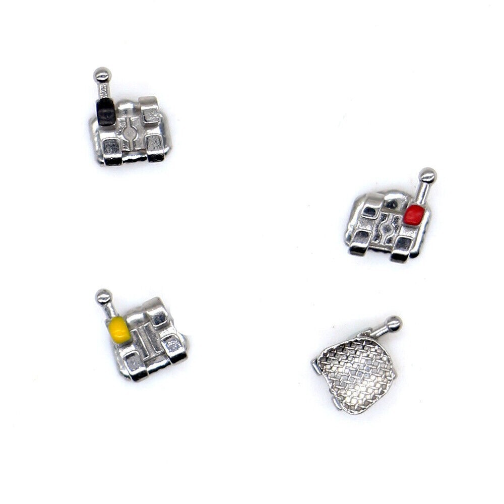 1×Dental Orthodontic Mental Bracket Brace Mini MBT 018 345hooks 1kit 20pcs/set