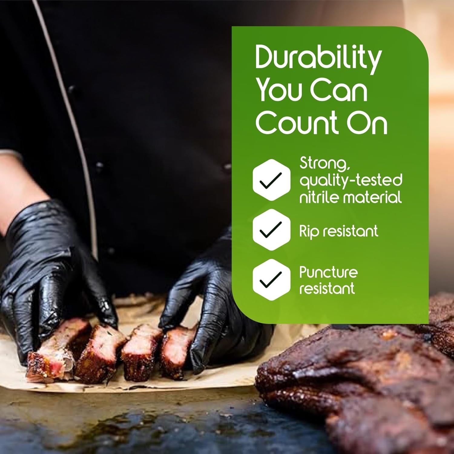 Large Black Nitrile Disposable Gloves 6 Mil – Ideal for Medical & Industrial Use