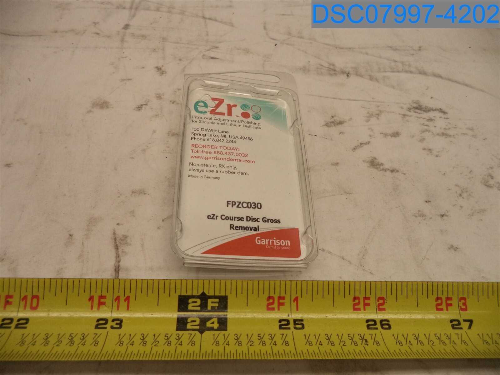 Qty=5: eZr Course Blue Disc Gross Removal, FPZC030, 3FPZC04723H