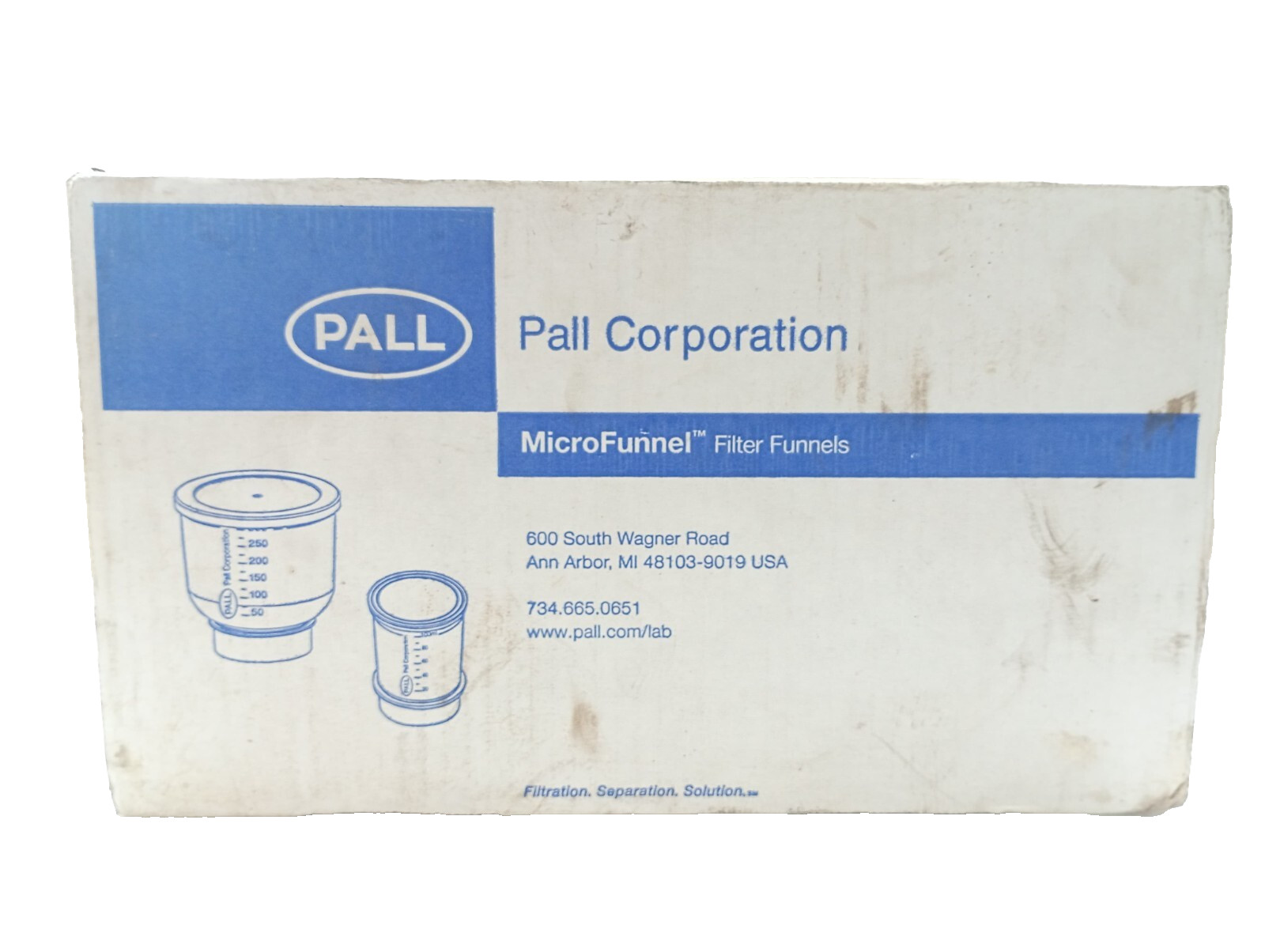 Pall MicroFunnel 100mL Filter Funnel 0.45um GN-6 Membrane #4810,1 BOX, (50 PCS)