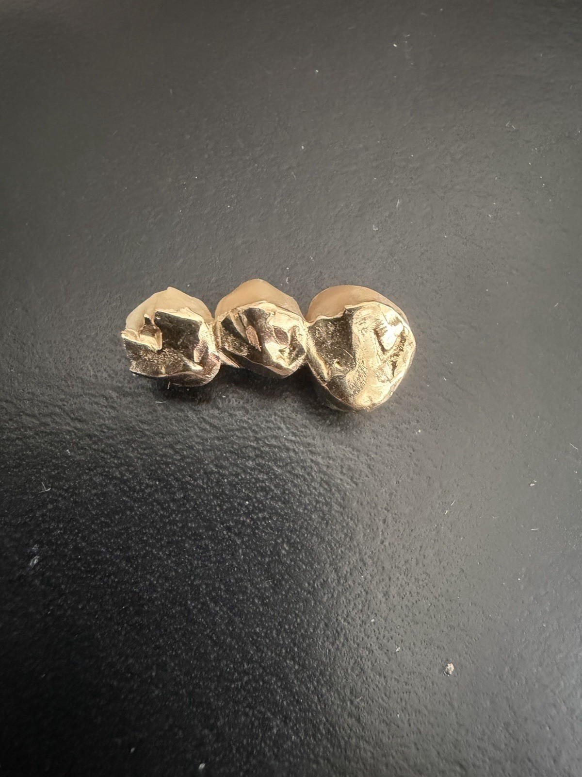 Gold Dental Crowns Bridge 3-Unit Piece (3 Teeth) for Dental Laboratory