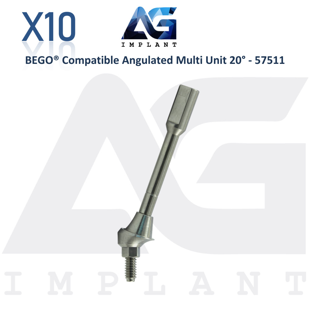 x10 Angulated Multi Unit 20° Prosthetic Compatible with BEGO® – 57511 Dental Lab