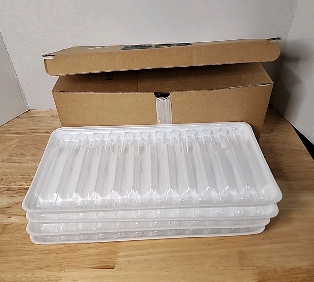 Pyrex Corning 9800-16 Beaded Rim Test Tube 16 x 150mm Quantity Of 48 Unused