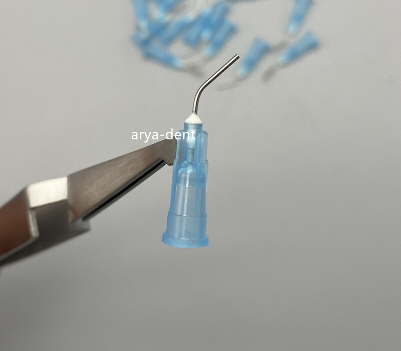 Dental Acid Etch Flow Prebent Needle tip for Irrigation Dispensing Syringe Tips