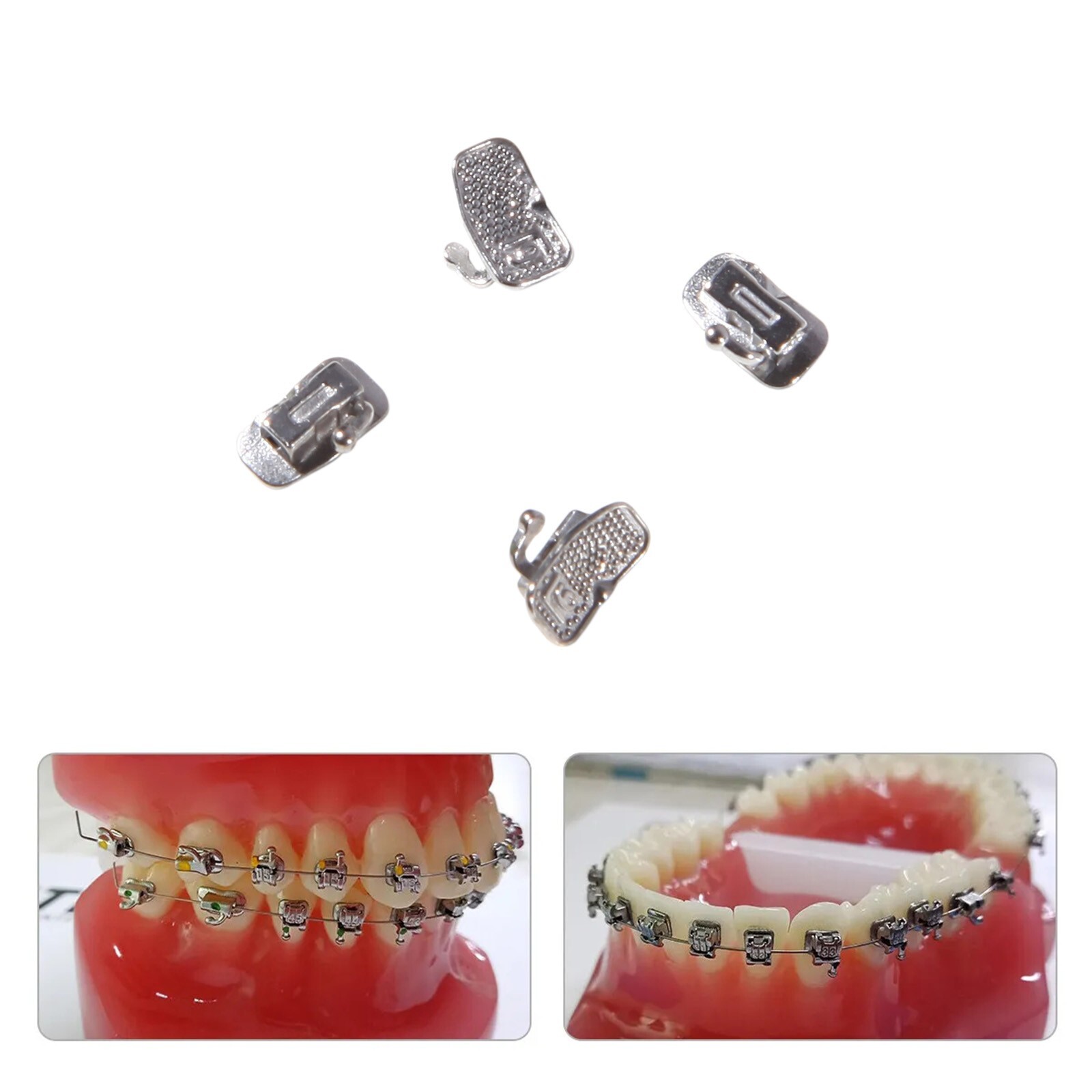 Dental Orthodontic Self-Ligating Brackets Braces Roth 022 Hooks 345 Buccal Tubes