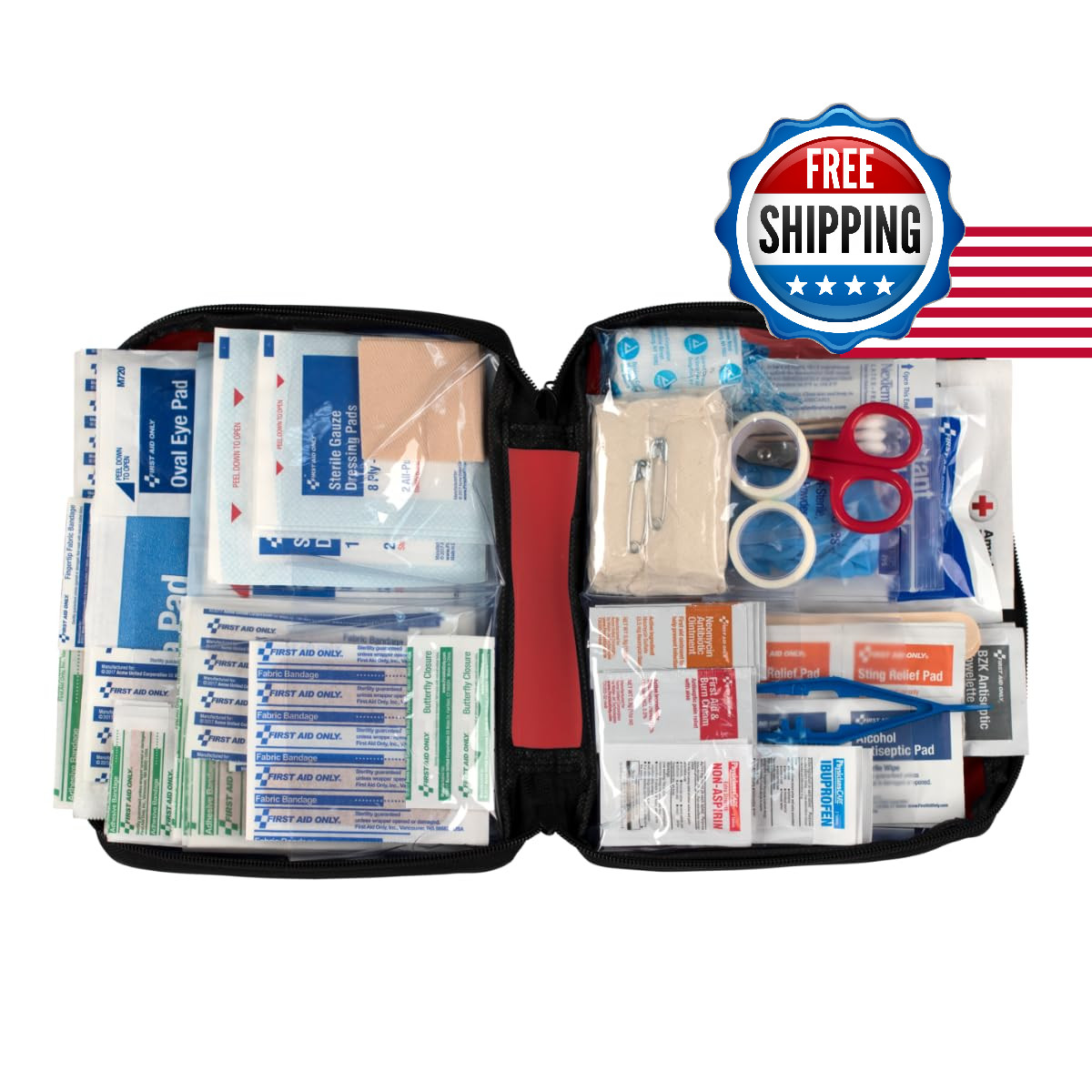 First Aid Only 313 Piece Go Emergency First Aid Kit 91081