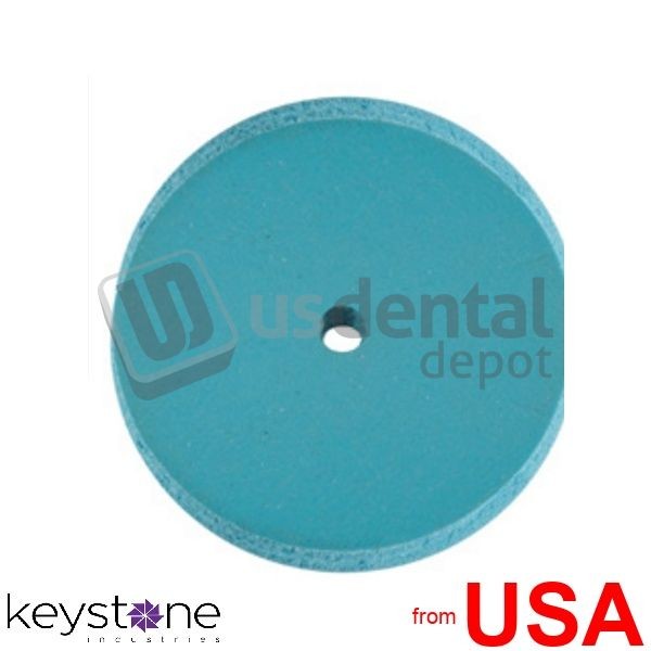 KEYSTONE Rubber Polishing Wheels- 7/8in x 1/8in (22.2 x 3.1 mm), 034-1900795