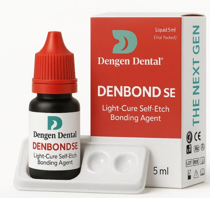Cure Self Etch Bonding Agent 5ml Dental DENBOND SE 7th Generation Light FREE SHI