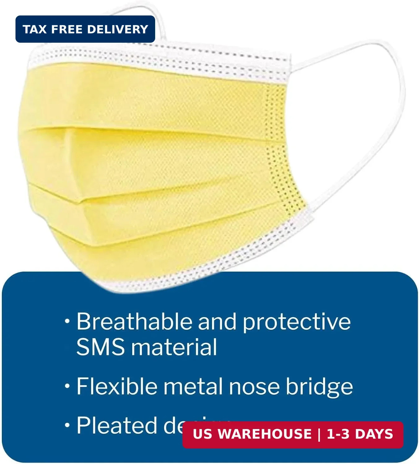 McKesson Procedure Mask Pleated 91-2101