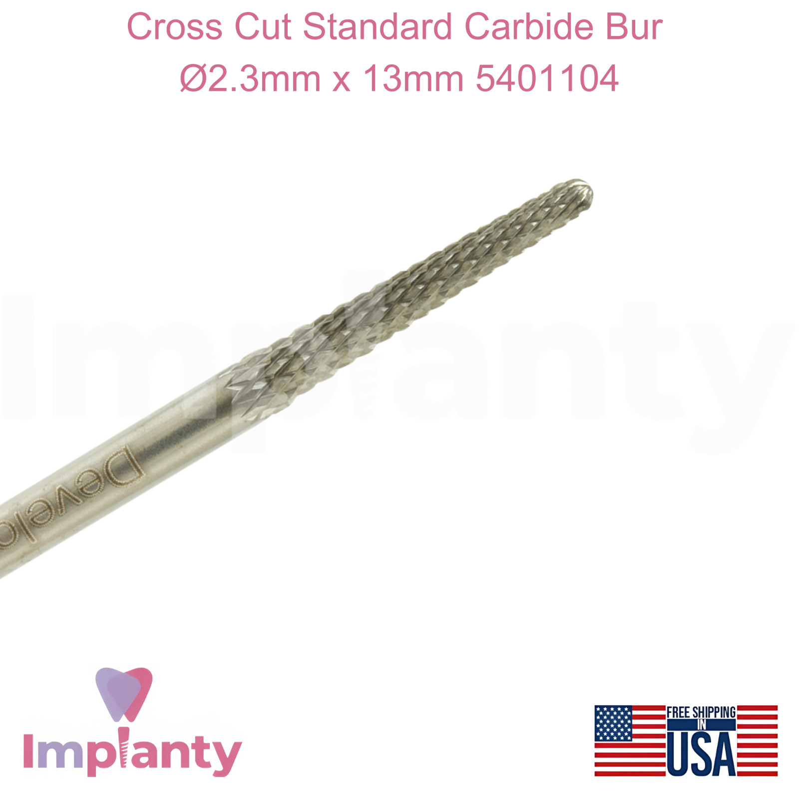 Wilson Cross Cut Cone Standard Grit Carbide Dental Bur Ø2.3mmx13mm 5401104
