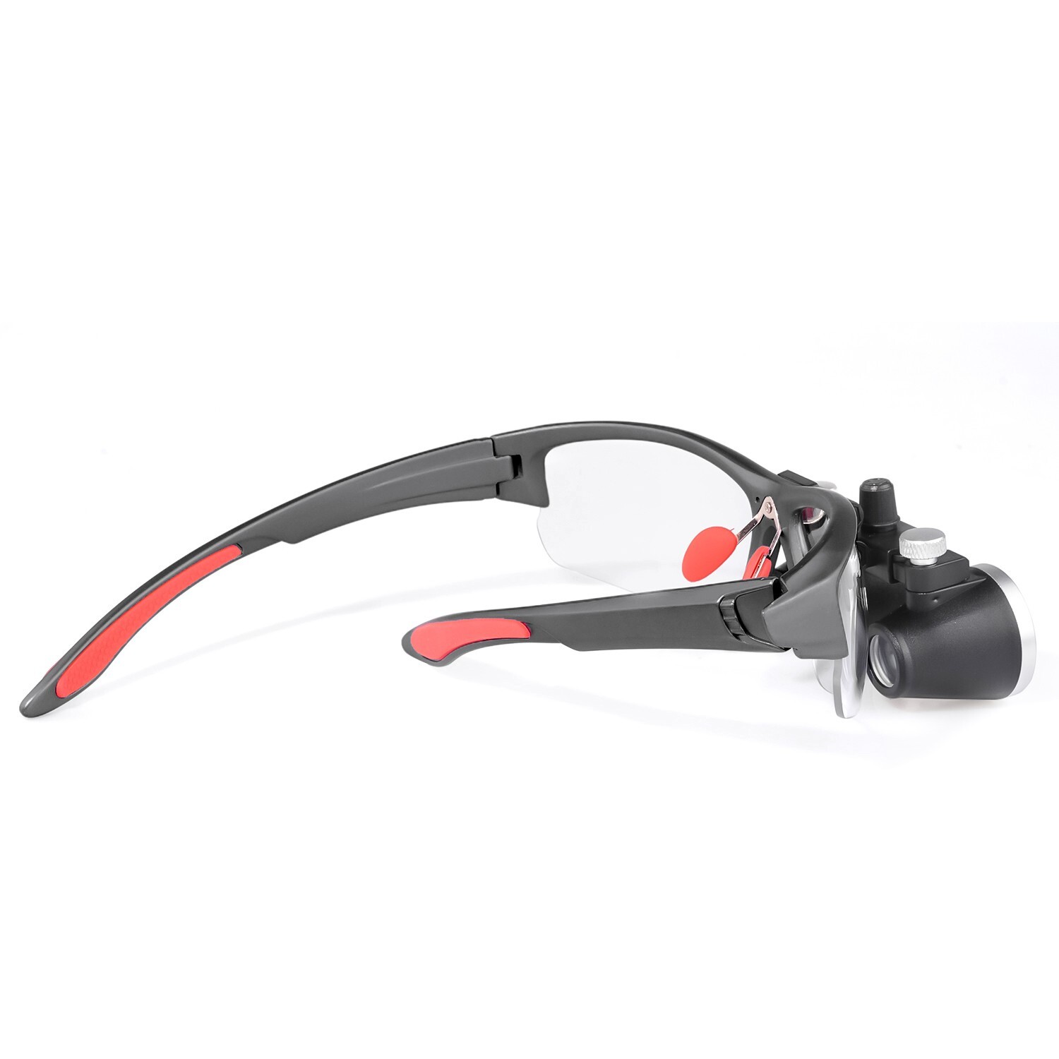 Dental Medical Binocular Loupes 3.5X-420mm Adjustable Magnifer Glasses Black US