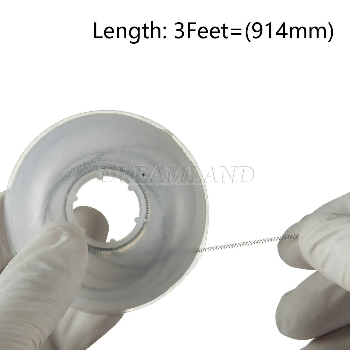 Dental Orthodontic Niti Open Coil Spring Spool Dia.012 Inch 914 mm 3 Feet