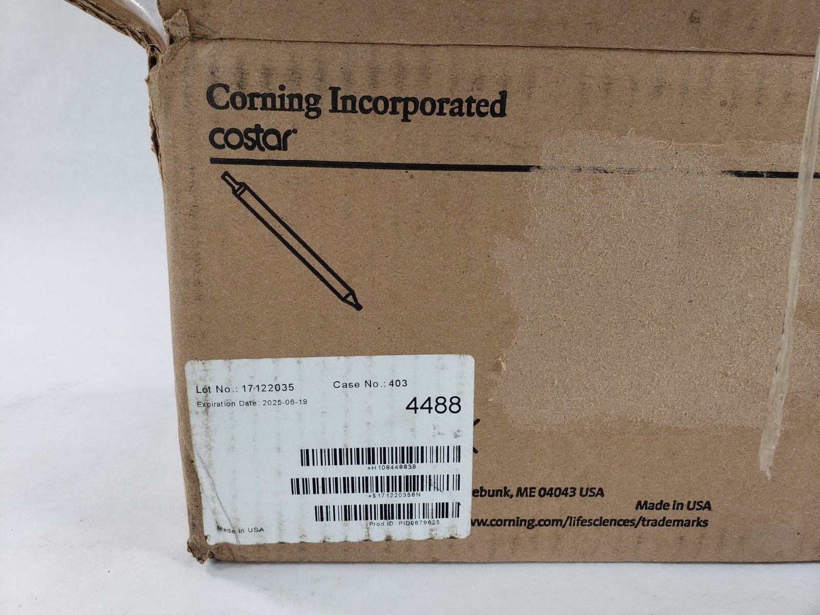 Case Of 200 Corning Costar 4488 10ml Stripette Disposable Serological Pipette