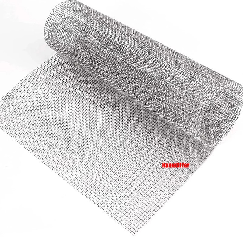 Stainless Steel Woven Wire Mesh (filter grading sheet) Metal Silk to Heavy Gauze