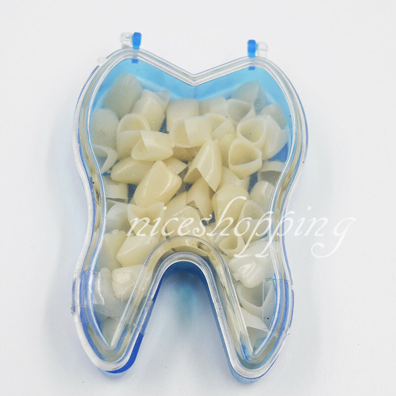 1 Box 50 Dental Temporary Crown Material Anterior Teeth Molar Tooth Porcelain
