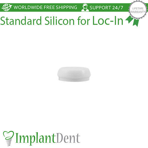 5pcs Standard Silicones Cap Insert For Loc In Abutment Attachment Dental