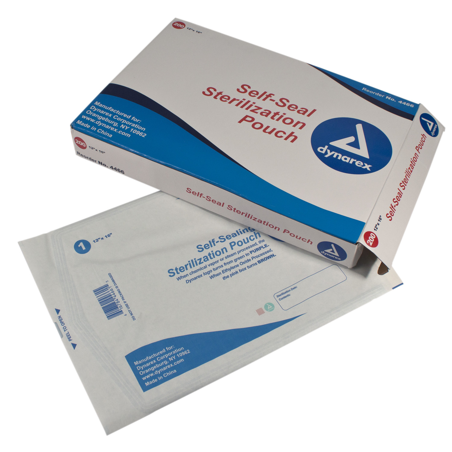 Dynarex Self Seal Sterilization Pouch 12″x16″ 200/bx 4466 20%OFF &