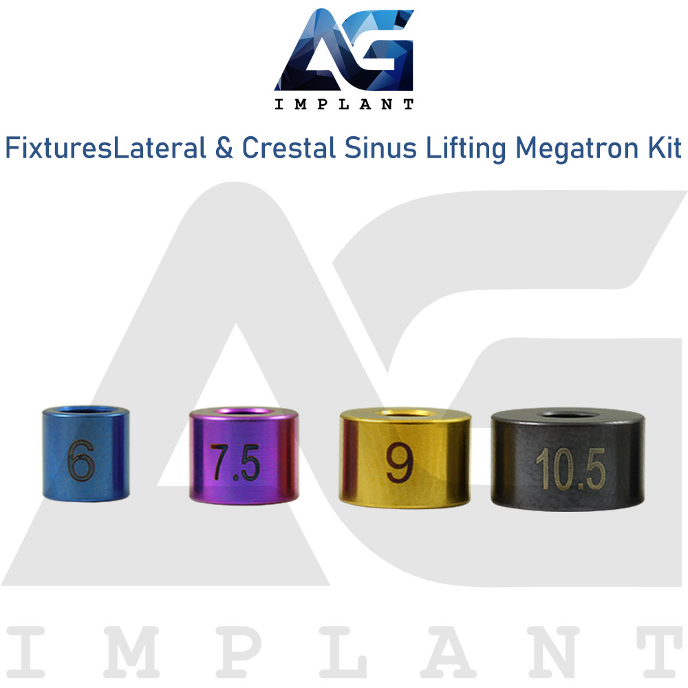 Fixtures Lateral & Crestal Sinus Lifting Megatron Kit Stainless Steel Tools