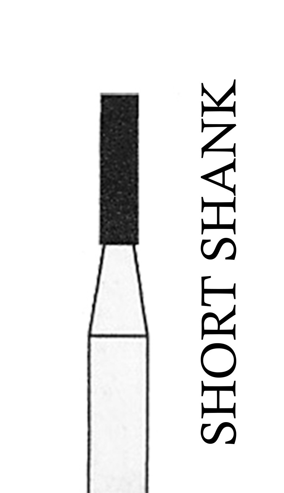 CROSSTECH Dental Diamond Short-Shank-FLATENDCYLINDER-835/010C MA13SC 5Burs