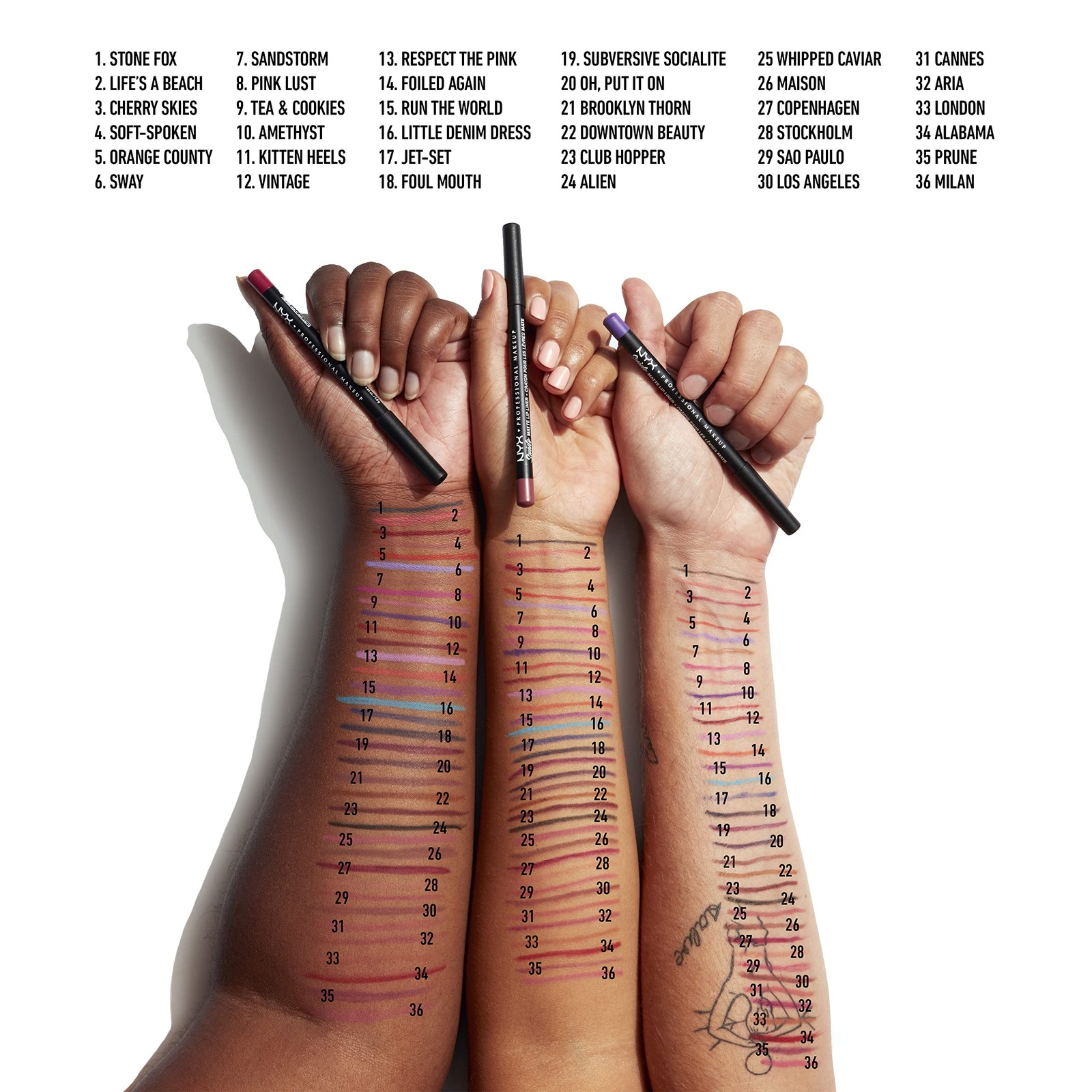 NYX PROFESSIONAL MAKEUP Suede Matte Lip Liner – Aria Violet, Vegan