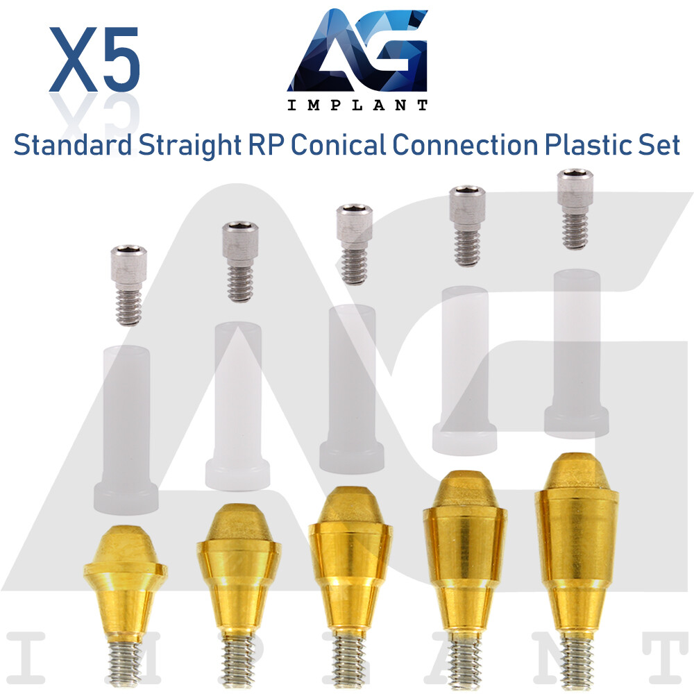 5 Standard Multi Unit Abutment Conical Connection RP Plastic Set Dental