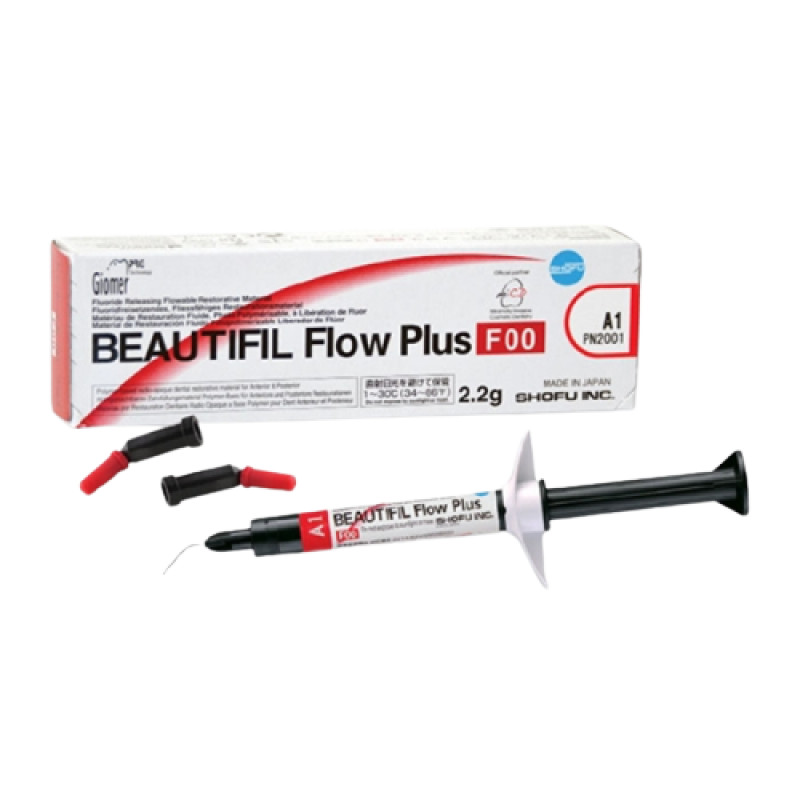 BEAUTIFIL Flow Plus F00 Zero Flow flowable Restorative 2.2g Syringe + Tips SHOFU