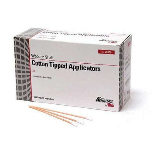 Pro Advantage 76100 Cotton Tipped Applicators 3» 1000/Pk