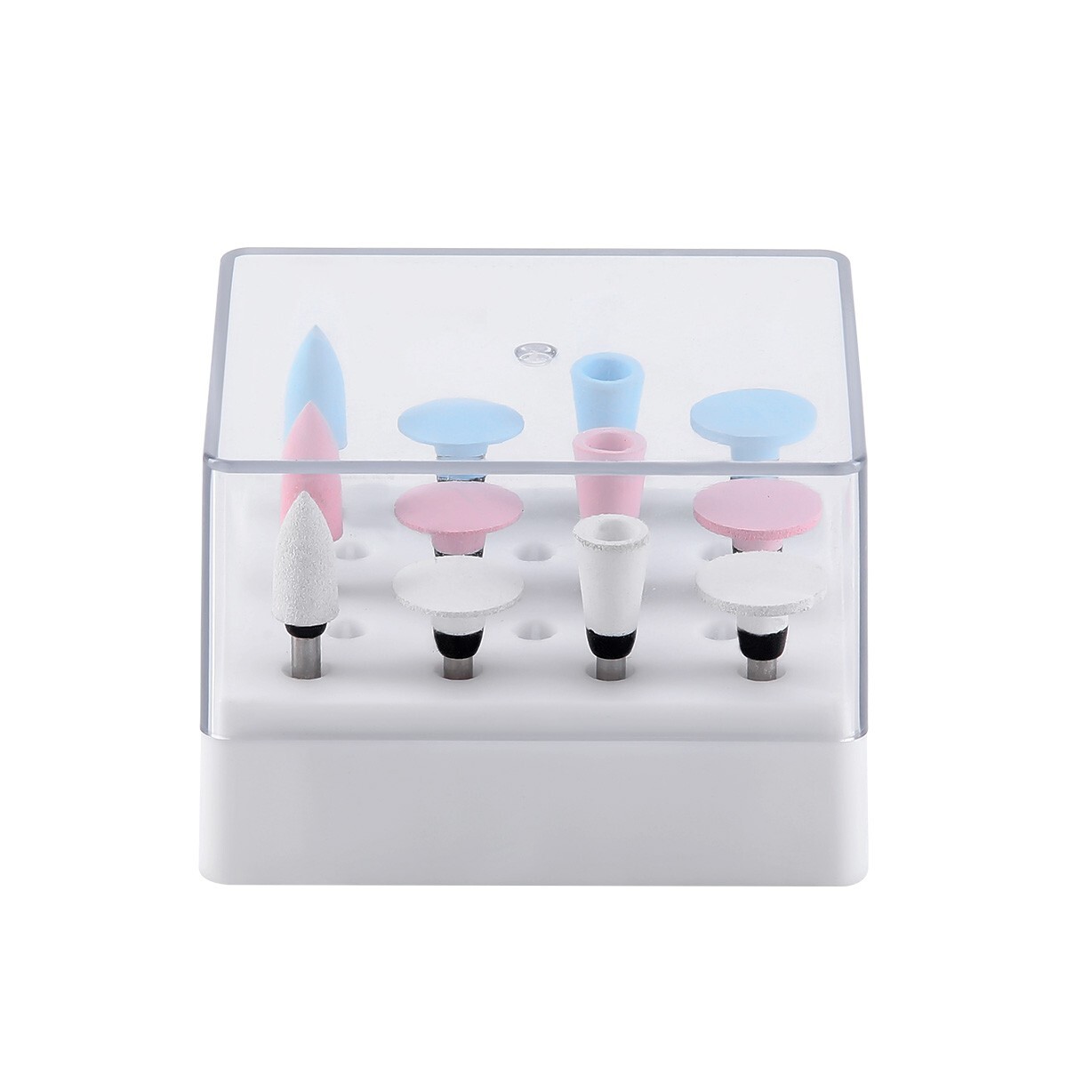 12pcs Dental Composite Polishing Burs Kit RA Silicone Polisher 2.35mm