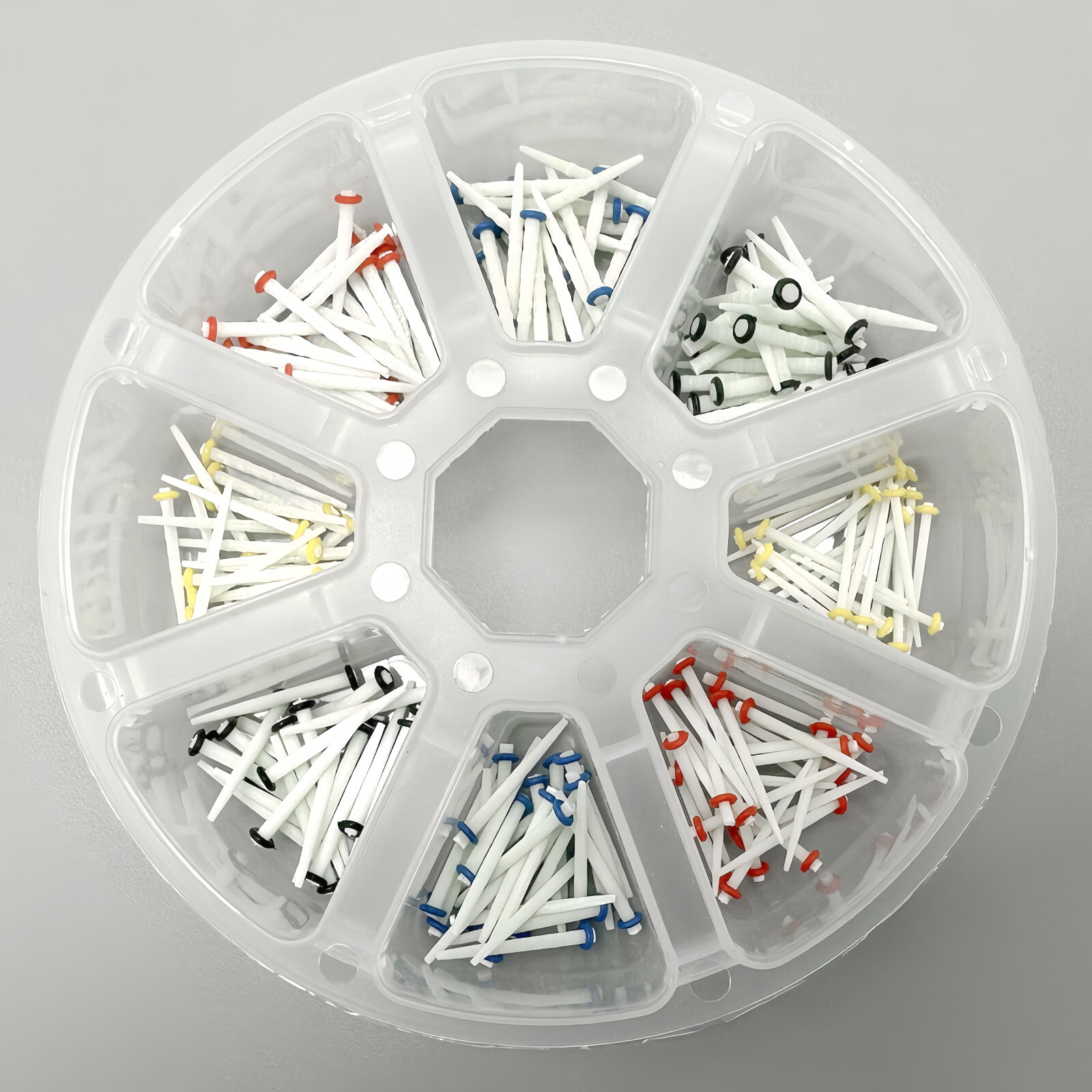 200pcs Dental Quartz Glass Fiber Post Root Canal Pins Straight/Screw Posts