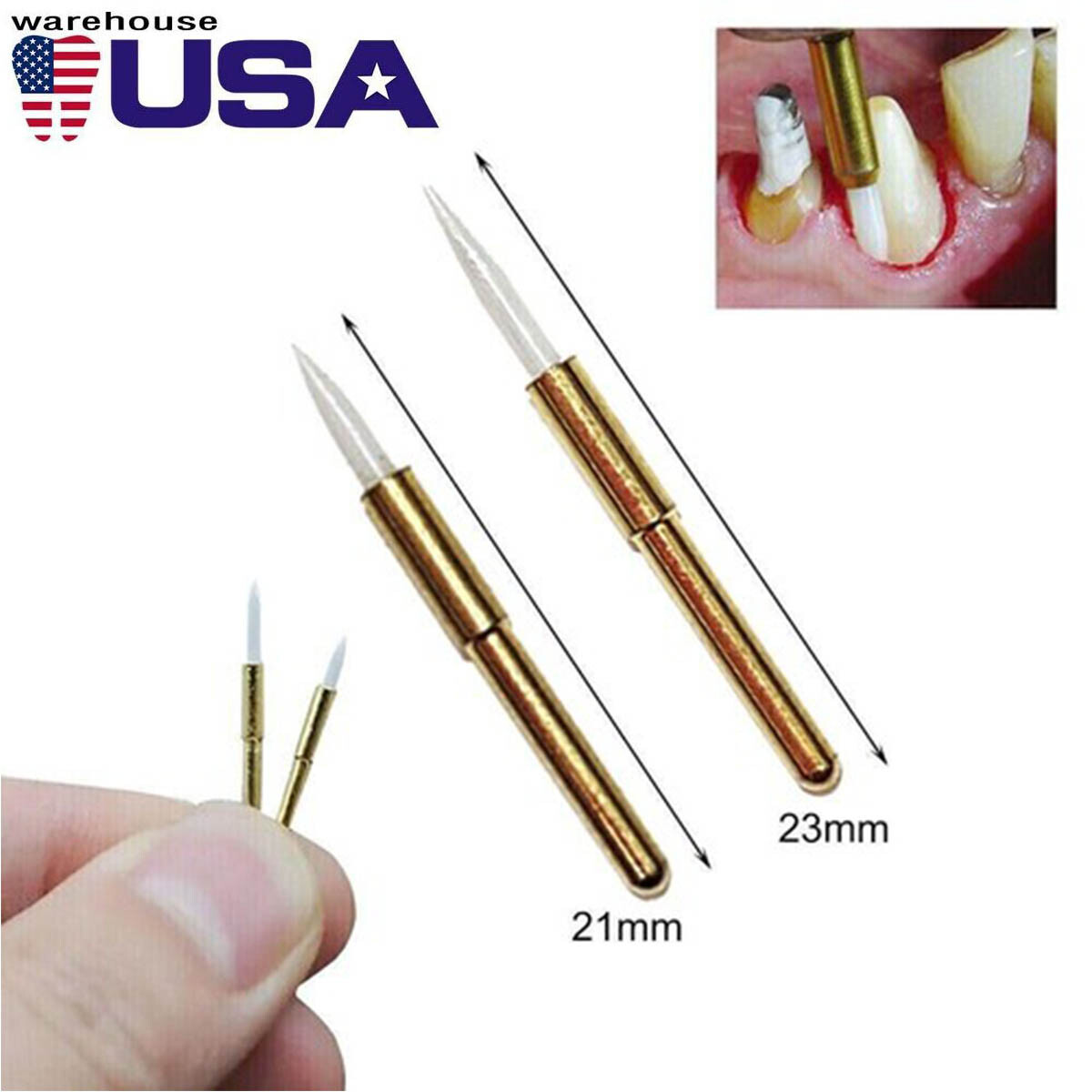 Dental Soft Tissue Trimmer Ceramic Bur Gingival Gingivectomy 21/23mm