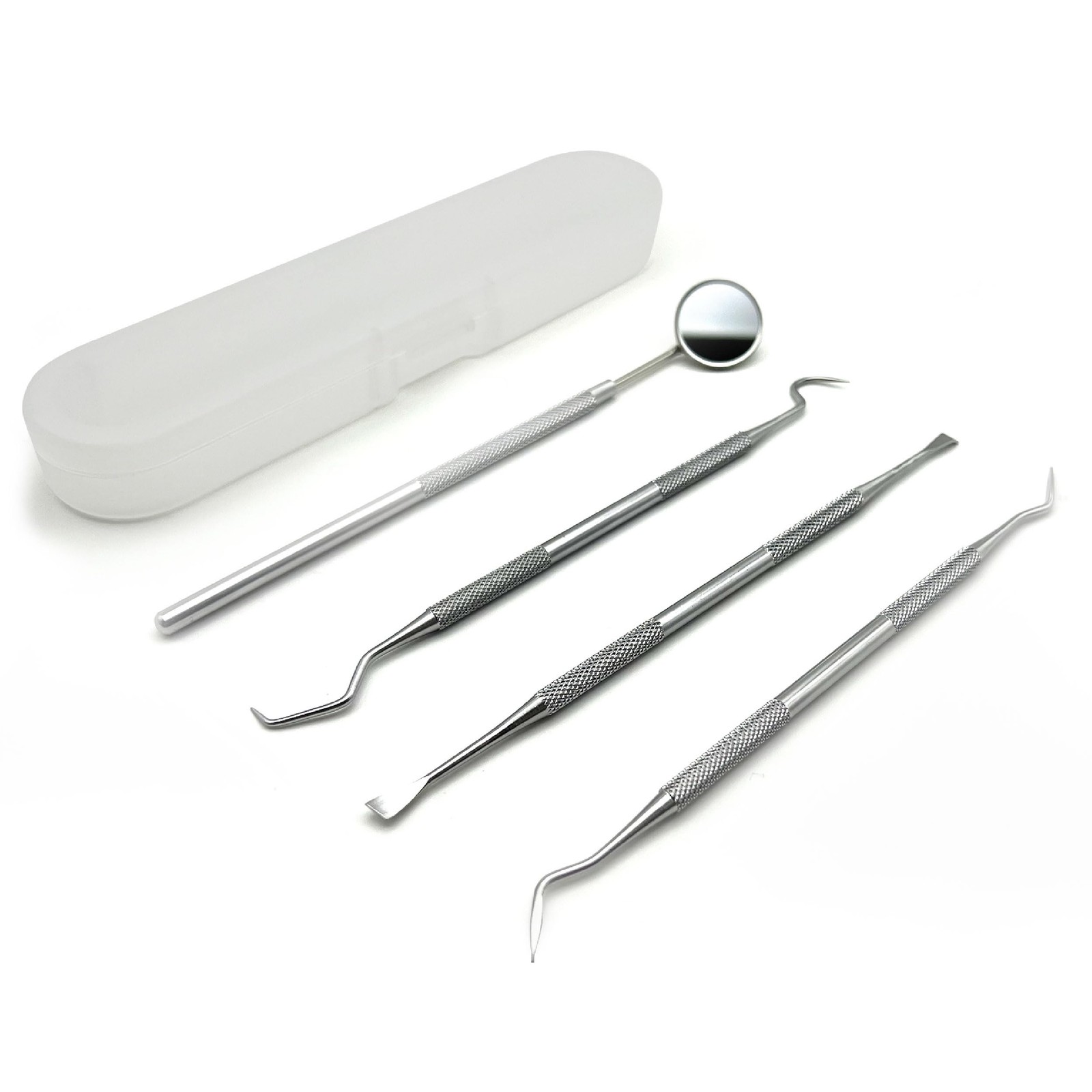 JREEPEE 4 Pack Dental Tools for Teeth Cleaning, Professional metal silver
