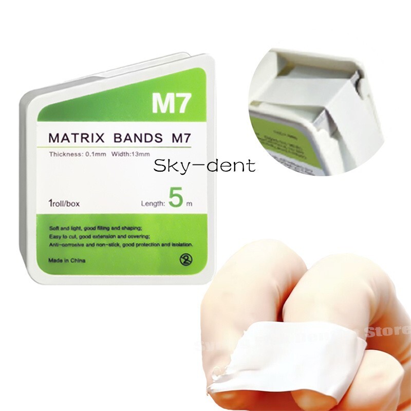 1/10Roll Dental Teflon Matrix Bands 5M/Roll PTFT White Universal Matrices System