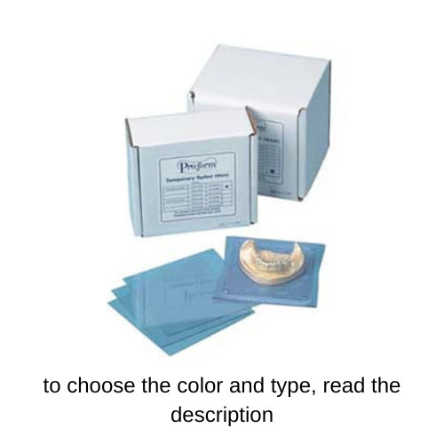 ProForm .040″ Dental Splint Material, 5″ x 5″ 50/Bx