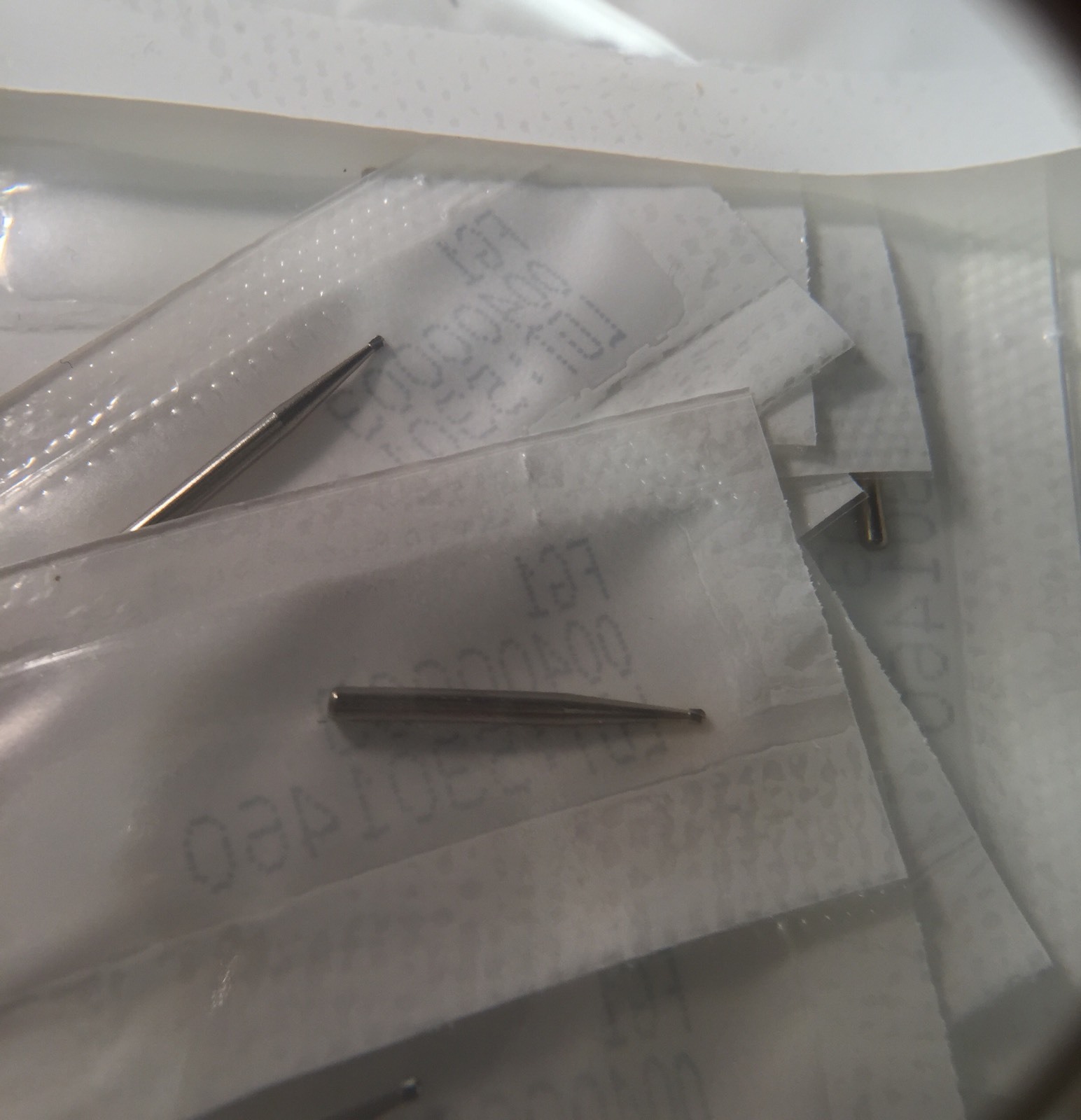 Fg #1 Carbide Burs 3 X 10/pk 30 Burs. Made By KERR. 0.8 mm Head