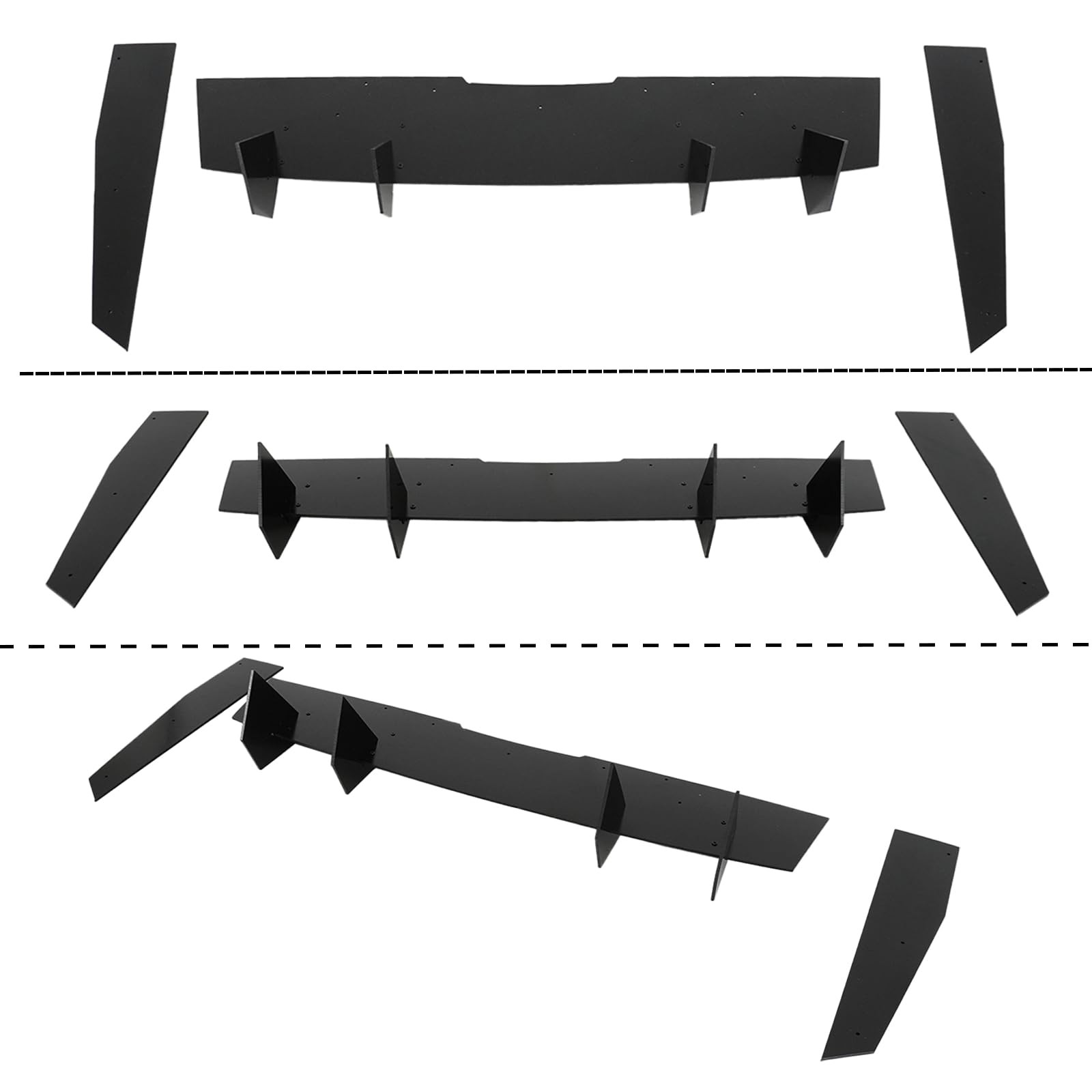 Rear Bumper Diffuser Splitter for Toyota Camry SE XSE 2018-2024 Glossy Black ABS