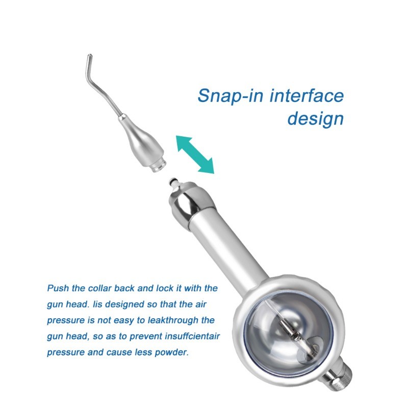 Dental Air Prophy Unit Air Driven Polisher for Teeth Cleaning & Stain Removal