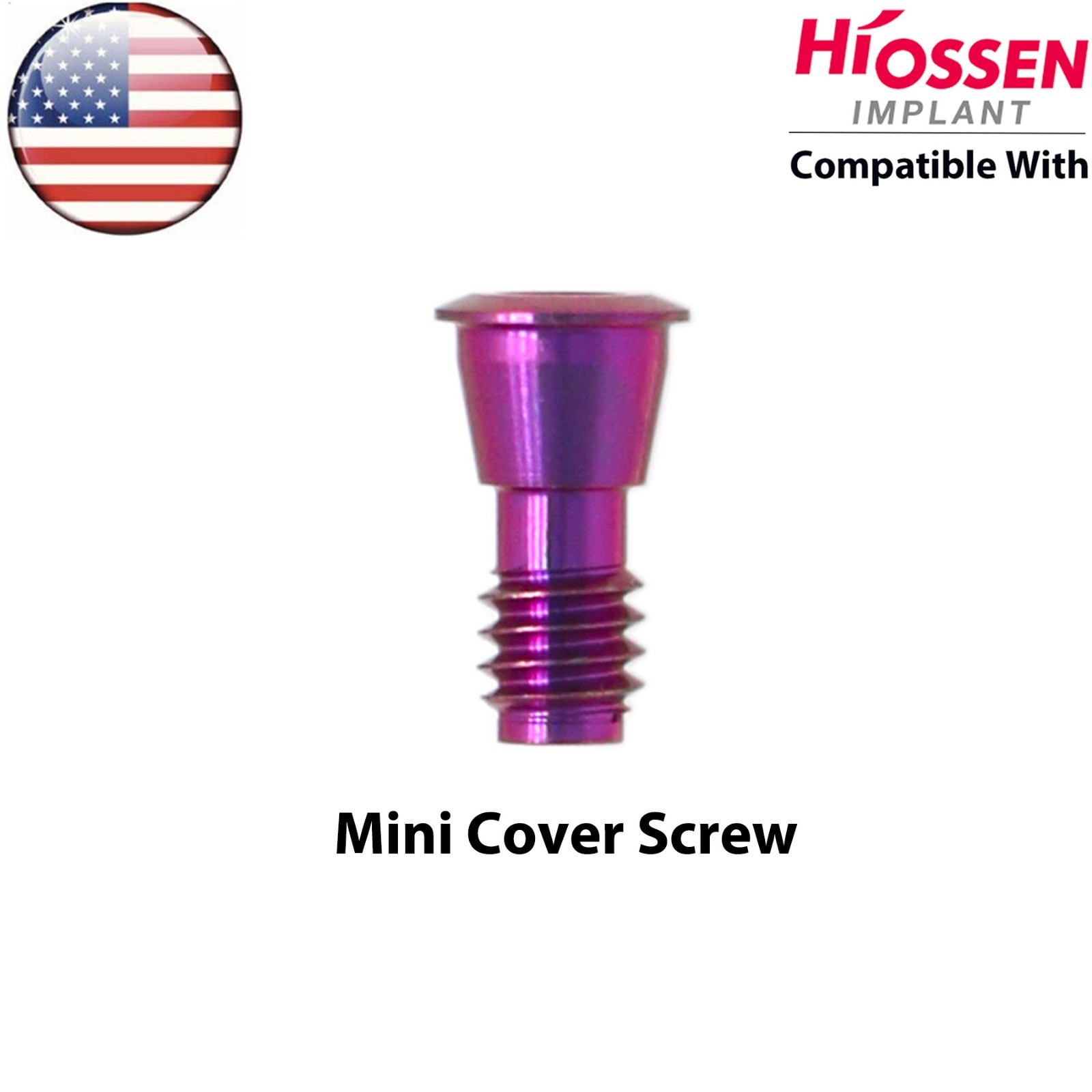 US Dental Mini Healing Cap Abutments Cover Screw Fits Hiossen Osstem ET Platform