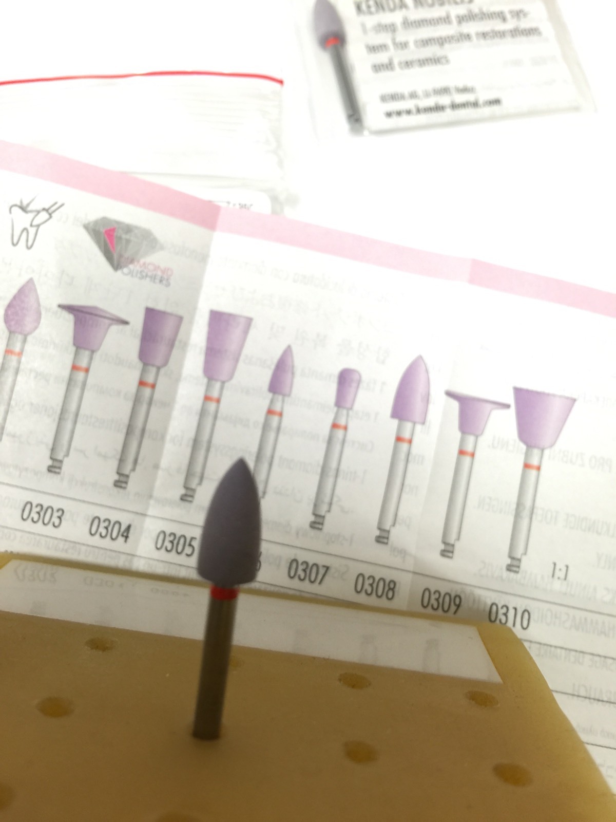 One-Step Diamond Composite Restoration And Ceramics 3Pc.made In Europe 0308-001