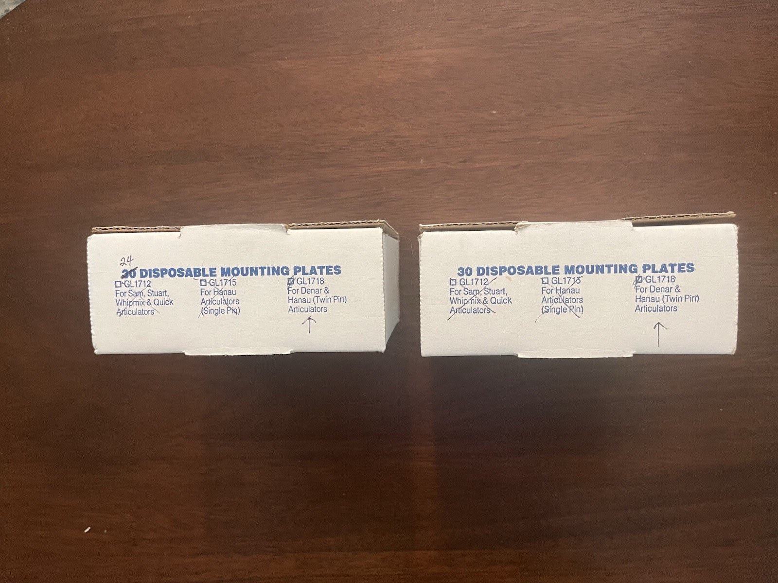 Great Lakes Disposable Articulator Mounting Plates (54 count new) GL1718