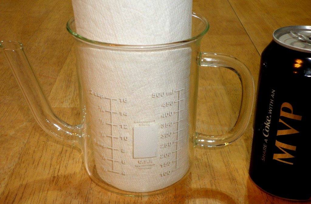 [CATAMOUNT GLASS- U.S.A] INDUSTRIAL LAB GLASS MEASURING BEAKER, USA MADE, VINT.