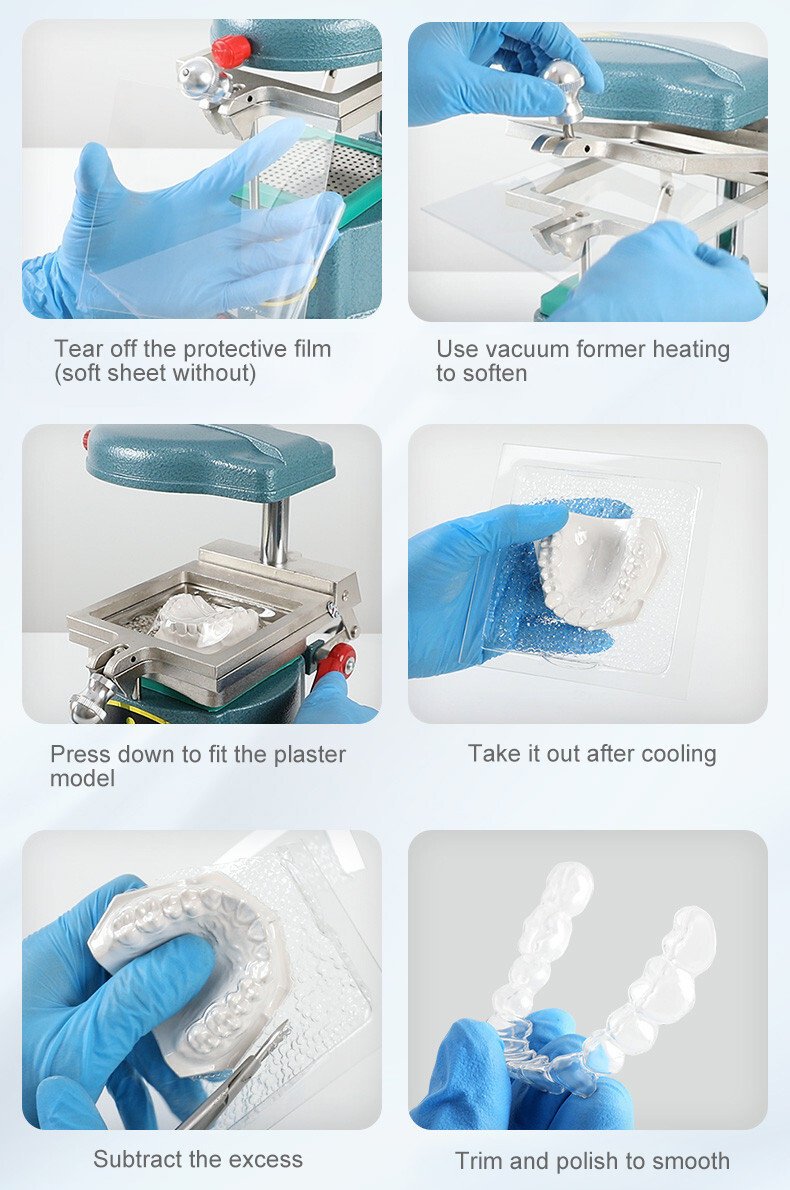 Dental Lab Splint Thermoforming Material Orthodontic Retainer Sheets Hard 0.8mm