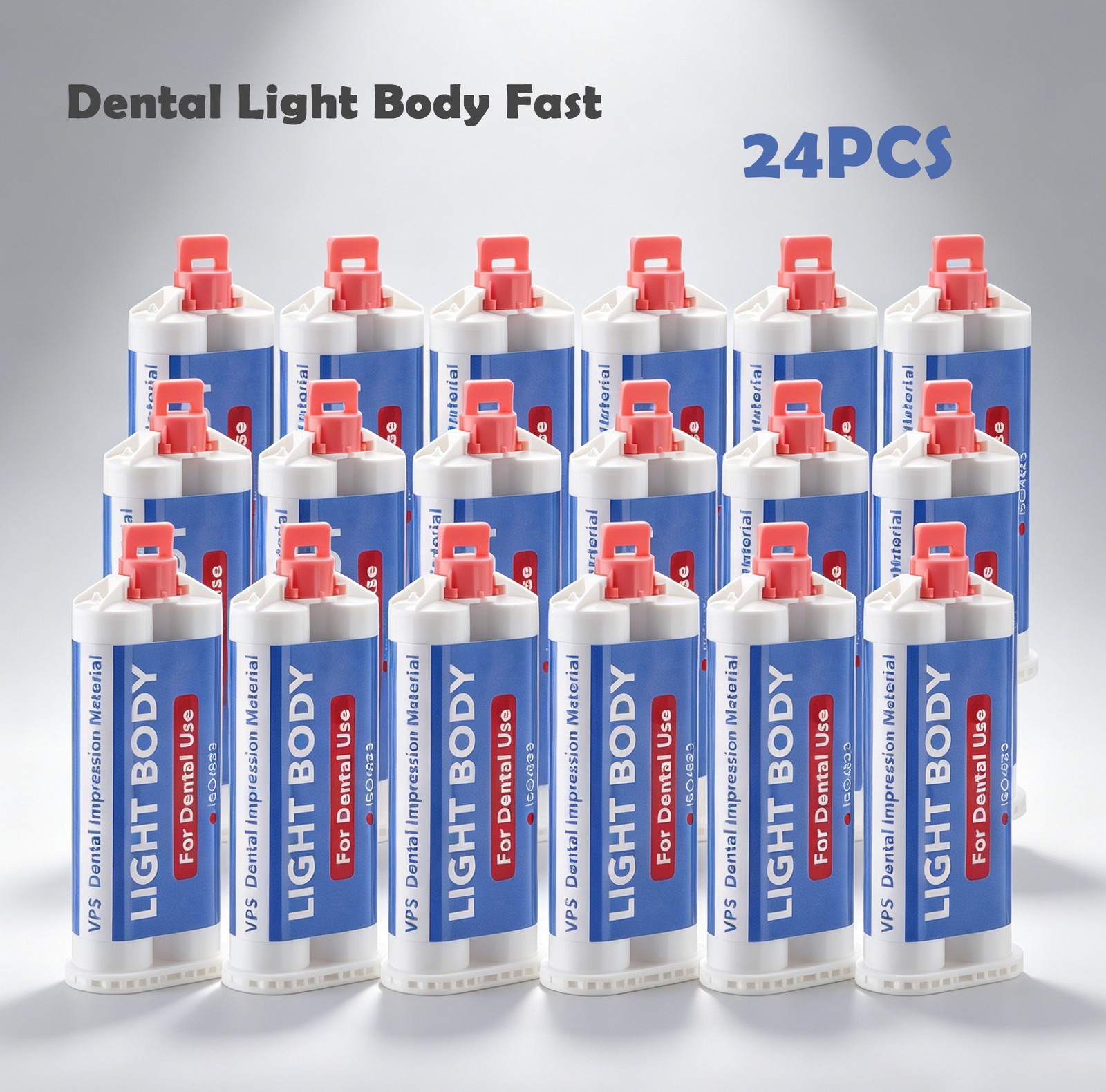 Dental Light Body Fast Set 24x50ml Cartridges Dental Impression Material VPS PVS