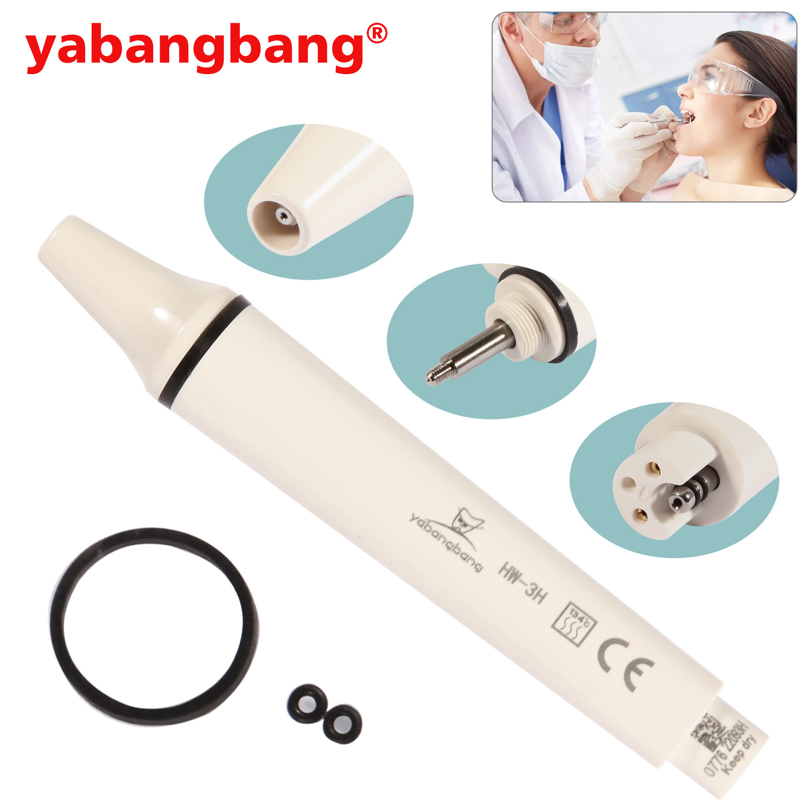 Detachable Dental Ultrasonic Scaler Piezo Scaling Handpiece fit EMS RX1