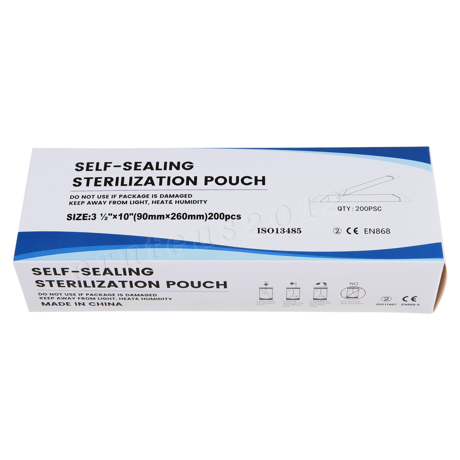 3.5″ X 10″ Self-Sealing Sterilization Pouches for Autoclave (Choose Quantity)