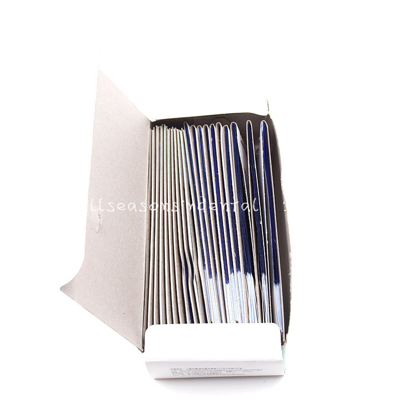 1 Box Dental Practical Articulating Paper Soft Thin Strips 20 Books Blue Color