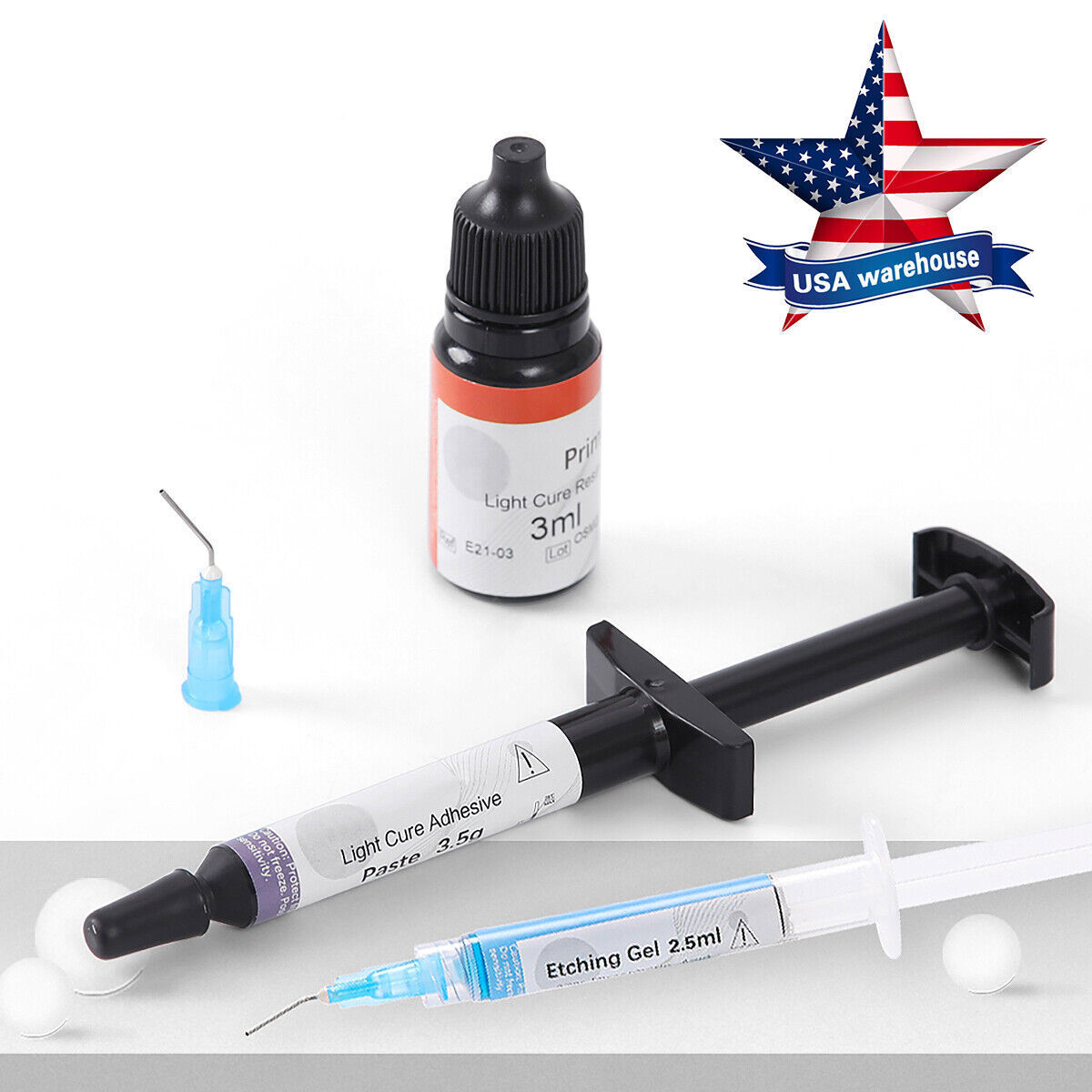 Orthodontic Dental Light Cure Brackets Braces Adhesive Bonding System Resin
